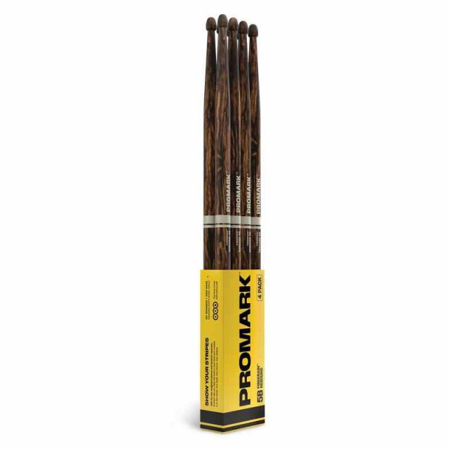 PROMARK プロマーク ドラムスティック Rebound Balance FireGrain Acornチップ 5B R5BFG-4P (406 x 15.1mm) 4ペアバンドルパック 【国内