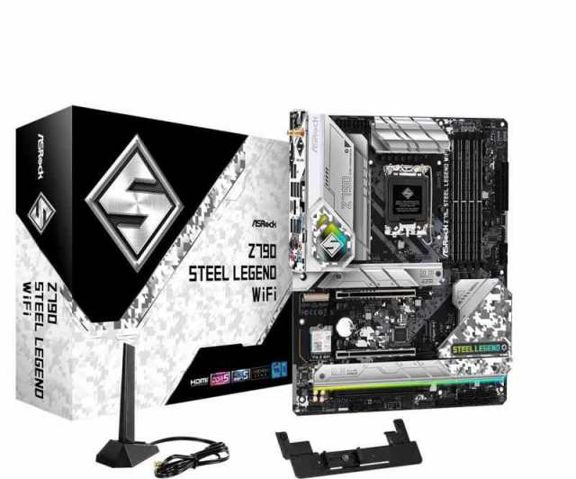 ASRock マザーボード Z790 Steel Legend WiFi Intel 第12世代 ・ 13世代 CPU ( LGA1700 )対応 Z790チップセット DDR5 ATX マザーボード