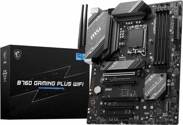 MSIマザーボード B760 GAMING PLUS WIFI DDR5 第14/13/12世代CPU(LGA1700)対応 PCIEスロット×5 ATXゲーミングモデル [Intel B760 搭載]