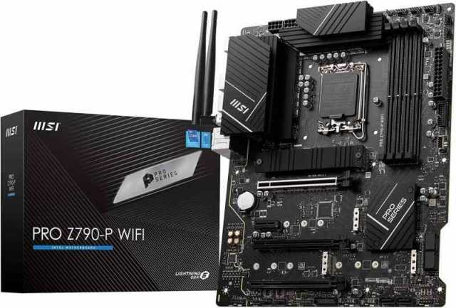 MSIマザーボード PRO Z790-P WIFI DDR5 第14/13/12世代CPU(LGA1700)対応 ATX 拡張ヒートシンクM.2 Shield Frozr [Intel Z790搭載] MB5917