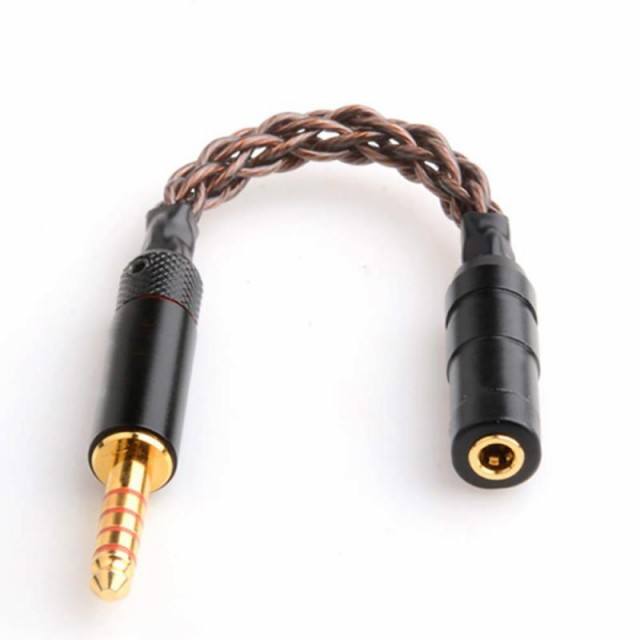 okcsc Lin08 変換ケーブル バランス接続 ケーブル イヤホン ジャック 変換 2.5mm 4極（オス）→ 3.5mm 3極（メス）8芯 15cm 単結晶銅 (4.4mm（オス）→ 3.5mm（メス）)の通販は