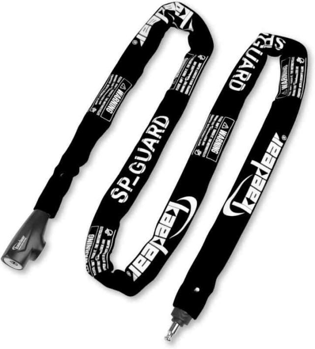 Kaedear(カエディア) バイクロック チェーンロック 鍵 (6ｍｍ/2000ｍｍ, ブラック)の通販は