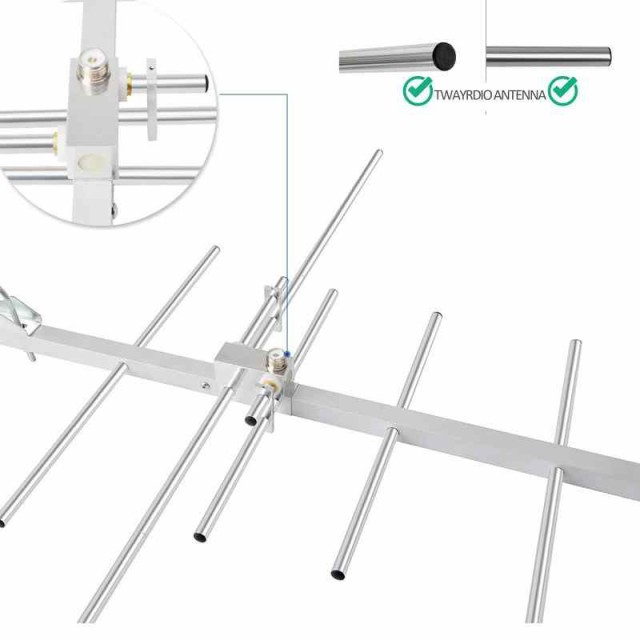 TWAYRDIO 144/430MHz デュアルバンド 八木アンテナ 8エレメント 室外 ハイゲイン 高利得 アンテナ TW-YG08UVの通販はau  PAY マーケット - ハンズ・オン | au PAY マーケット－通販サイト