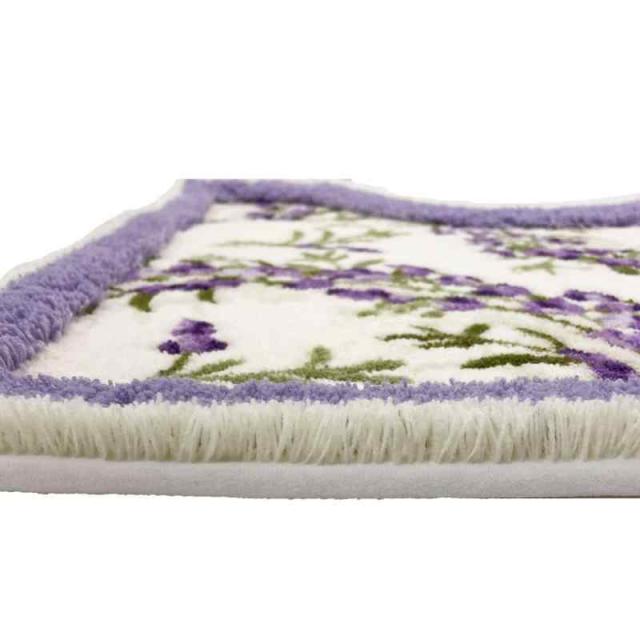 センコー S.D.S ラベンダー トイレマット 約65×65cm パープル 花柄 抗菌 防臭 日本製 32684の通販は