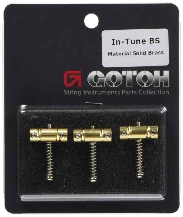 GOTOH テレキャスター用ブリッジサドル、3個セット、ブラス(PSS-ITB) In-TuneBSの通販は