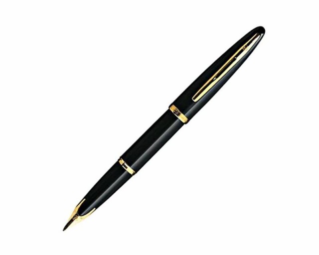 WATERMAN ウォーターマン 万年筆 カレン ブラックシーGT 18K 両用式 F 細字 S0700300