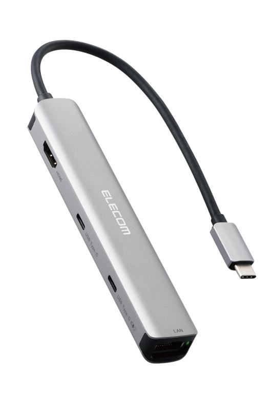 エレコム USB-Cハブ ドッキングステーション 6in1 スリムタイプ PD 100W対応 4K60Hz対応 HDMI ブラック DST-W09の通販は 5,498円