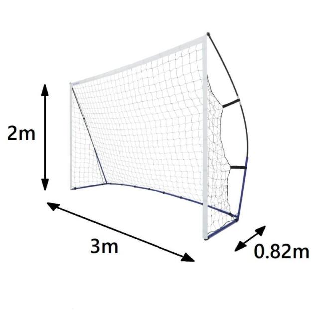 REFREEZE(リフリーズ) ポータブル サッカーゴール フットサルゴール 収納付き (1.8m、2.4m、3m、3.6m、5m) (3×2m)