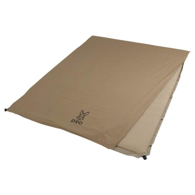 DOD(ディーオーディー) ソトネノサソイ S M L 丸洗いシーツ付き 厚み4.5cmエアマット (L)