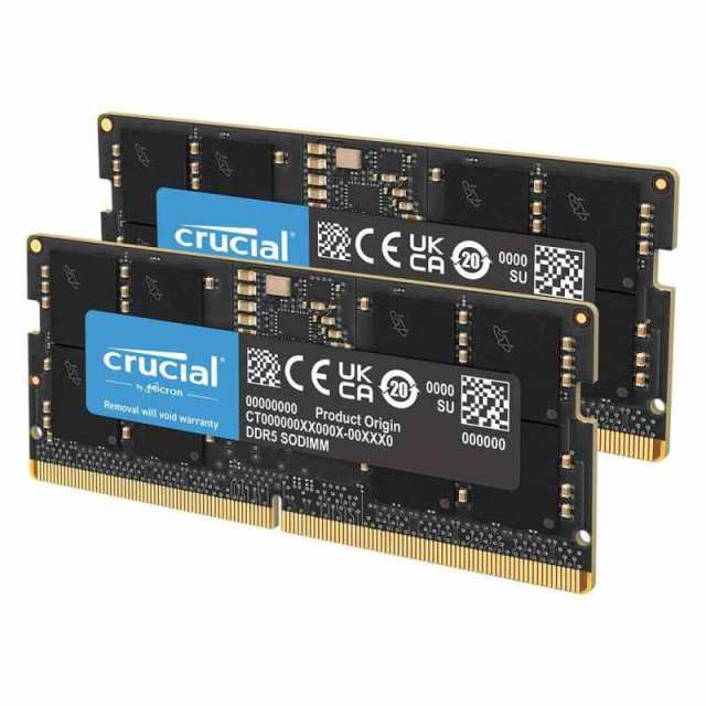 Crucial ノートPC用増設メモリ DDR5 4800MT/s(PC5-38400) CL40 SODIMM 262pin 国内品 (32GBx2枚)