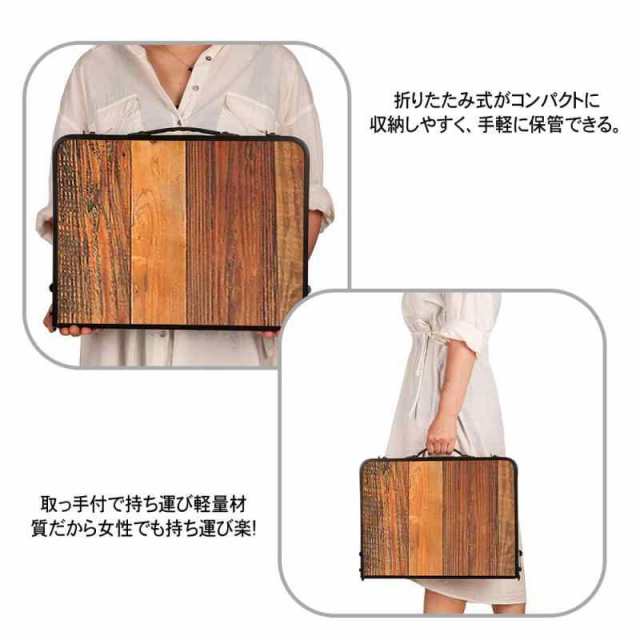 UPF キャンプ テーブル メッシュ サイドテーブル付き アウトドア