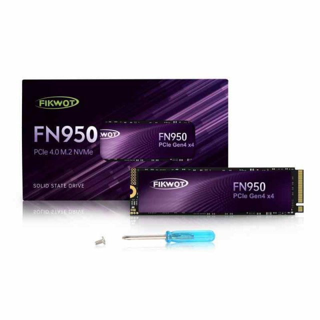 Fikwot SSD M.2 2280 PCIe NVMe 内蔵 SSD (FN950-5000MB/s-PCIe4.0, 2TB)の通販は
