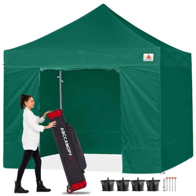 ABCCANOPY タープテント 3mx3m 2.5mx2.5m 横幕4枚 大型テント 6-8人用 タープ テント 日除け タープ 遮光 遮熱 ワンタッチテント てんと テントタープ 3段階調節 丈夫 スチールフレーム 防災 テント イベントテント アウト