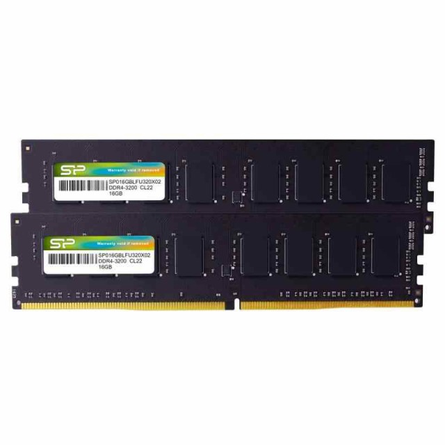 シリコンパワー DDR4 デスクトップPC用メモリ (16GBx2枚, DDR4-3200)の通販は