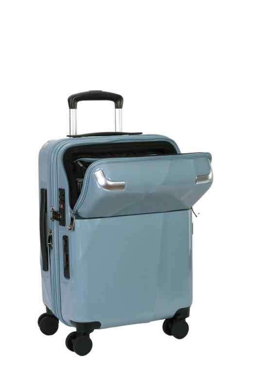 トラベリスト スーツケース ジッパー トップオープン モーメント 拡張機能付き 61L 64 cm 4.3kg ピンクヘアラインエンボス トラベリスト スーツケース ジッパー トップオープン 機内持ち込み可