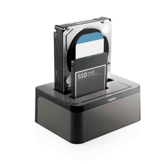 ロジテック HDDスタンド 2ベイ デュプリケーター HDD SSD対応 USB3.0 データバックアップ/消去ソフト無償ダウンロード可能 LGB-2BDPU3ESの通販は