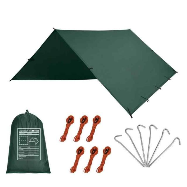 KALINCO 防水タープ キャンプ 天幕シェード 多機能 軽量 サンシェルター 紫外線カット ポータブル 収納袋付き ピクニック 釣り 登山 (グリーン300*450)の通販は 4,720円
