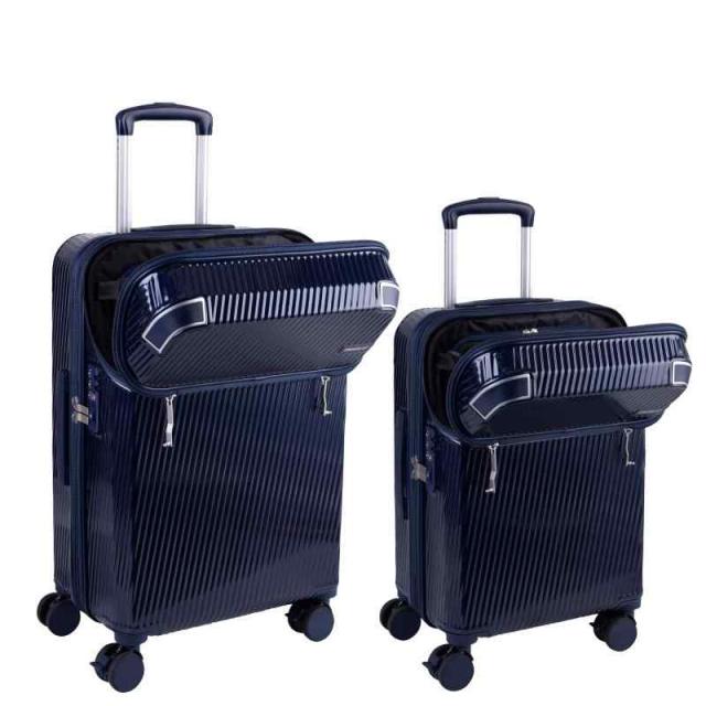 トラベリスト スーツケース ジッパー トップオープン ブレーキ機能付き 拡張機能付き 35L(43L) 53 cm 3.6kg 76-250 トラベリスト] スーツケース ジッパー トップオープン モーメント 拡張