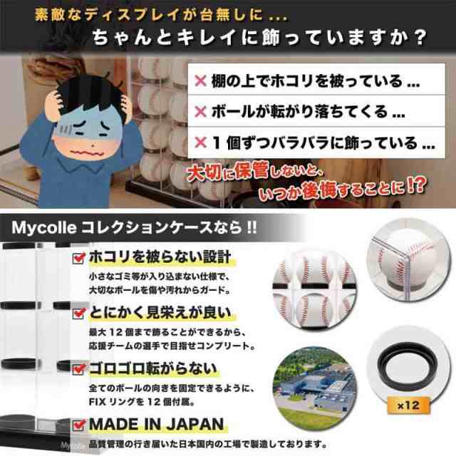 Mycolle 見栄えが変わる 日本製 サインボールケース ディスプレイケース 野球 サイン ボール ケース my01の通販はau PAY マーケット  - EMASHOP | au PAY マーケット－通販サイト