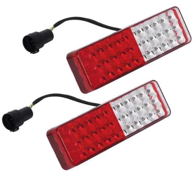 ジムニー LED テールランプ 交換用 車検対応 リフレクター 付き 赤白黄 JA11 JA12 JA22 JB31 JB32 汎用 ボート トレーラー 社外品 (2個左右)