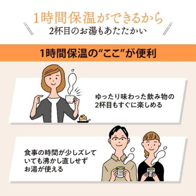 象印マホービン 電気ケトル 1.0L スピード沸とう 安全設計 転倒湯漏れ防止 保温機能 ハンドドリップモード ブラック CK-AX10-BA