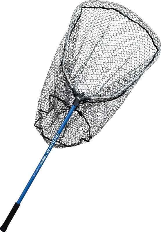 フィッシングネット プロックス(プロックス) どでかランディングネット7035 (R/ラバーコートネット/N/ナイロンネット) 24型/28型/35型 PX7035N/PX7035R (24型/柄ブルー, ラバーコートネット)
