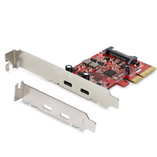 2ポートUSB Type-C増設PCI Expressカード USB 3.1 Gen 2(10Gbps)準拠 PCIe Gen 3 x4対応 PEXUSB312C3 品