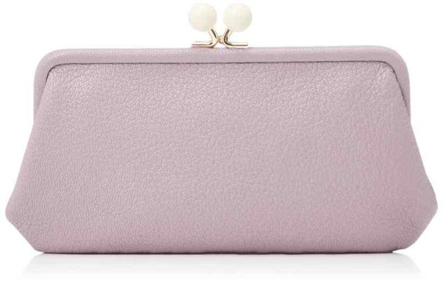 ペルケ アクリル玉がま口長  レディース 本革 08-06-03561 (LV)