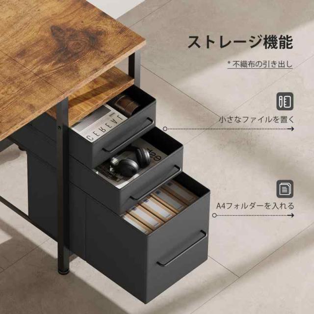 【Maihail】デスク幅120 机 pcデスク 引き出し付き ヴィンテージ Maihail】デスク幅120 机 pcデスク 引き出し付き ヴィンテージ