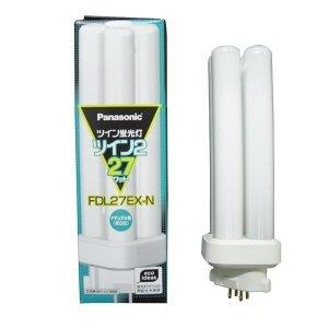 パナソニック ケース販売 10個セット コンパクト形蛍光灯 27W ナチュラル色(3波長形昼白色) ツイン蛍光灯 ツイン2(4本束状ブリッジ) FDL27EX-N_setの通販は 13,467円