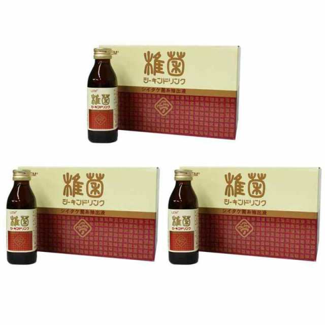 野田食菌工業 椎菌シーキンドリンクLEM含有 100ml×10本×3箱セット