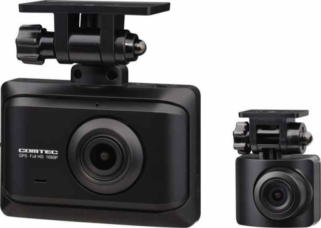 コムテック 車用 前後2カメラ ドライブレコーダー ZDR016 前後200万画素 FullHD GPS搭載 後続車両接近お知らせ機能搭載 安全運転支援機能