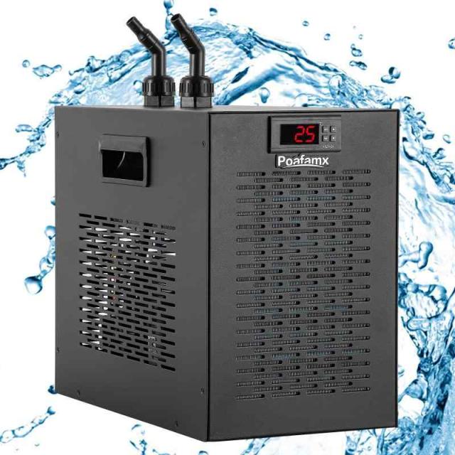 Poafamx 水槽クーラー 15-30℃調整可能 60L冷却ウォータークーラー Amazon | Poafamx 水槽クーラー 500L 18-26℃調整可能 水冷設備