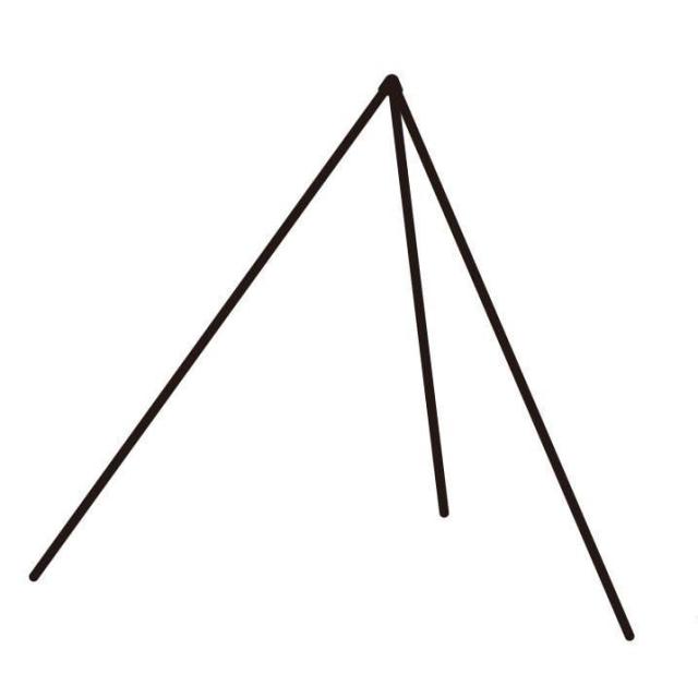 テンマクデザイン サーカス トリポット【ソロ】オプション 1人 サーカス専用テントポール 三又ポール スチール コンフォートソロの通販は