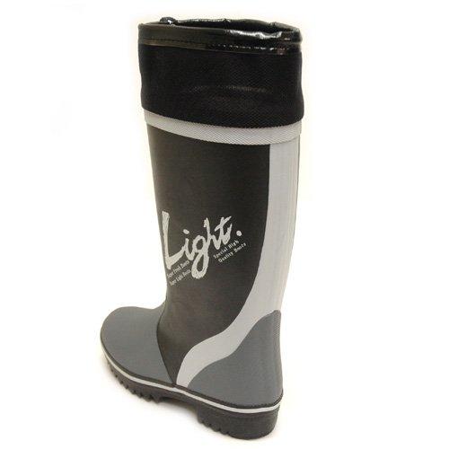 [ダイイチゴム] 長靴 第一ゴム 北海道 防寒長靴 金剛砂配合 ライトアップ K8 日本製 クロ メンズ (24.5cm)