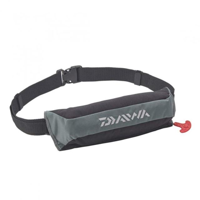 ダイワ(DAIWA) コンパクトライフジャケット(ウエストタイプ自動・手動膨脹式) フリー DF-2220 2020モデル (グレー, フリー)