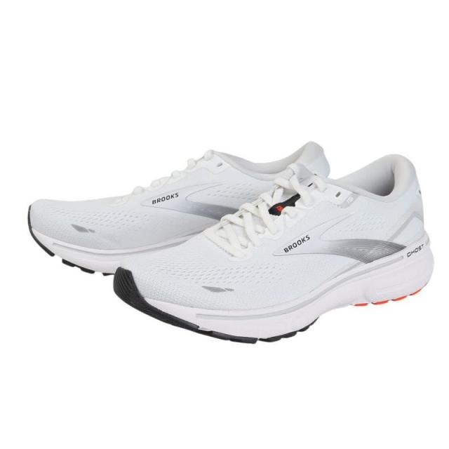 Brooks メンズ スニーカー ゴースト 15 メンズ BRM 3933 3934 3935ランニングシューズ (27.0 cm D, ホワイト_メンズ)
