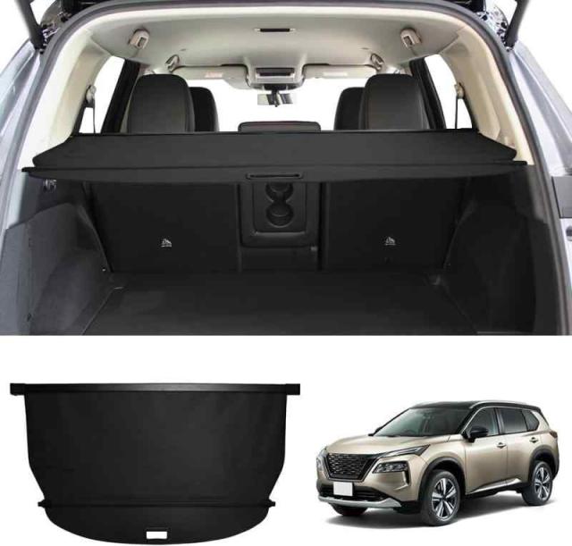 トノカバー 専用設計 トノカバー ロールシェード プライバシー保護 ラゲッジ収納 荷室整理 ランクカバー 内装 UVカット 紫外線対策 カスタム パーツ アクセサリー (エクストレイル T33系(PVC))の通販は 7,937円