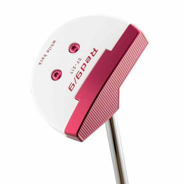 キャスコ Red Red9／9 ホワイトバック DELTA-FACE DF-017 丸マレット パター パター シャフト：KBS CT TOUR PUTTER (赤 ３４．０)