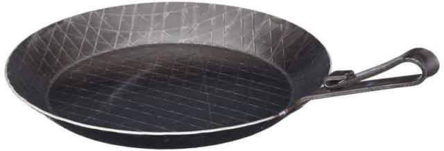 [turk/ターク]鉄製フライパン(ベントハンドルタイプ)ロースト用/POTブラシ付き正規品 (28cm)の通販は