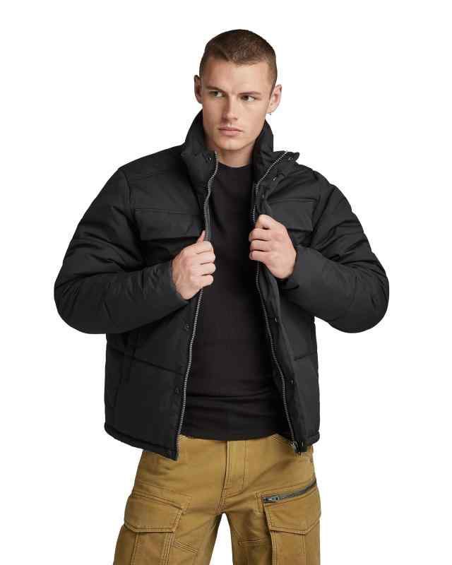 [ジースターロゥ] ジャケット アウター 中綿 パデッド メンズ レギュラーフィット FOUNDATION PADDED JACKET (XS dk black)