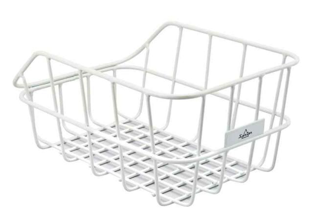 センタン工業(sentan) 自転車用後ろカゴ アルミダスR420 アルミ後ろカゴ ホワイト 取付金具付 RB-ALR420 RB-ALR420 ホワイト