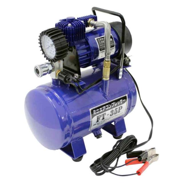 メルテック(meltec) ミニエアーコンプレッサー 小型|軽量 (自動車/バイク/自転車) 最高圧力800kpa DC12Vクリップ Meltec FT-35Pの通販は 10,712円