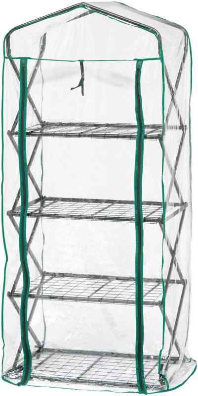 タカショー 温室 折りたたみ ダブルジップ温室 (2)4段, 1)本体)の通販は 6,255円