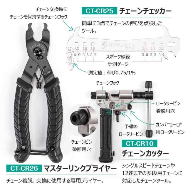 CYCLISTS 自転車 工具セット シマノ対応 26点 プロ ロードバイク