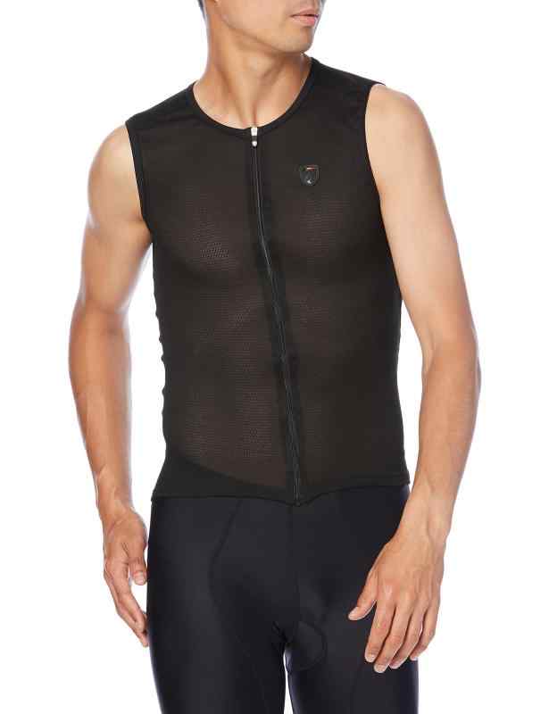 [リオン ド カペルミュール] ノースリーブジャージ ポリプロピレン100％生地 吸汗速乾 ストレッチ ブラック S_Mの通販は 7,046円