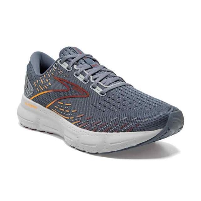 [ブルックス] ランニングシューズ スニーカー グリセリン 20 メンズ レディース BRM 3823 BRW 3691 3692 (25.0 cm D, グレー)