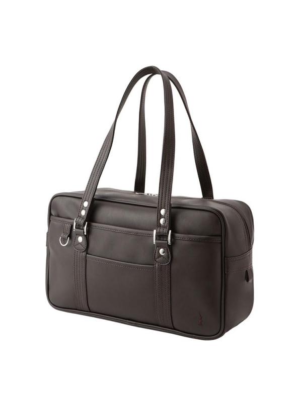 [イーストボーイ] スクールバッグ 合皮バッグ〈一層式〉 レディース (F, チョコレート×ブラウン(180))