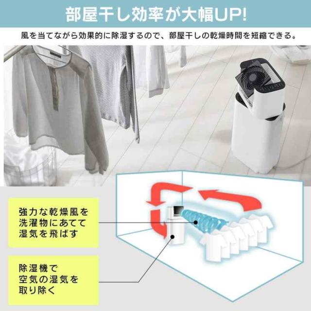 除湿機 衣類乾燥 デシカント式 13畳 15畳 サーキュレーター付き 除湿器 除湿量 5L 5.8L 8L タイマー付き スピード乾燥 静音設計 大容量 強力 部屋干し カビ防止 首ふり 左右 梅雨対策 コンパクト リビング IJDC-N50-H 全6色