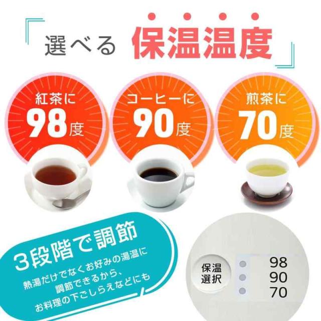 タイガー魔法瓶(TIGER) マイコン電気ポット 保温機能 節電タイマー 2.2L アーバンホワイト